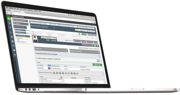poliSCHOOL Admissions CRM and Student Information System for vocational, career schools